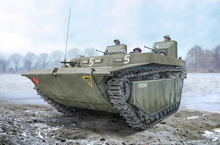 Amazon.com: ITALERI 6752 1:35 LVT-4 Water Buffalo, Stand